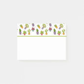 Cute Cactus Natuur Succulents Pattern Post-it® Notes (Voorkant)