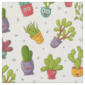 Cute Cactus Natuur Succulents Pattern Stof (Close Up)