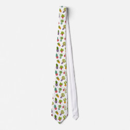Cute Cactus Natuur Succulents Pattern Stropdas
