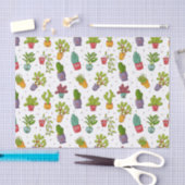 Cute Cactus Natuur Succulents Pattern Tissuepapier (Craft)