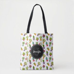 Cute Cactus Natuur Succulents Pattern Tote Bag