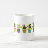 Cute cactus-ontwerp koffiemok (Center)