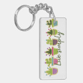 Cute cactus-ontwerp sleutelhanger (Voorkant Links)