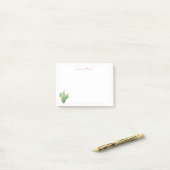 Cute Cactus op White Background Post-it Notes (Op bureau)