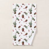 Cute cactus patroon bad handdoek (Handdoek)