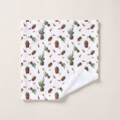Cute cactus patroon bad handdoek (Wasdoekje)