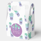 Cute Cactus Patroon Cartoon Bedankjes Doos Bedankdoosjes (Geopend)