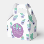 Cute Cactus Patroon Cartoon Bedankjes Doos Bedankdoosjes (Voorkant Zijde)