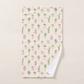 Cute Cactus Pattern Bad Handdoek (Handdoek)