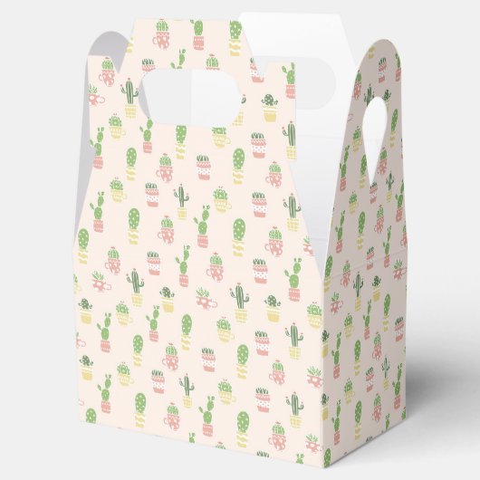 Cute Cactus Pattern Bedankdoosjes (Geopend)