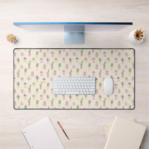 Cute Cactus Pattern Bureaumat