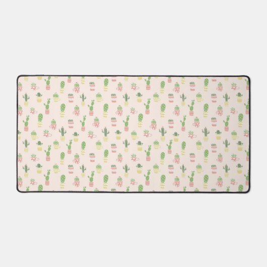 Cute Cactus Pattern Bureaumat (Voorkant)