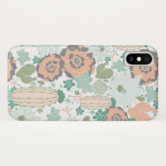 Cute Cactus Pattern Case-Mate iPhone Case (Achterkant (horizontaal))