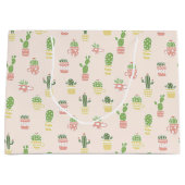 Cute Cactus Pattern Groot Cadeauzakje (Voorkant)