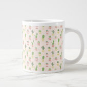 Cute Cactus Pattern Grote Koffiekop (Rechts)