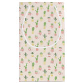 Cute Cactus Pattern Klein Cadeauzakje (Achterkant)