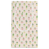 Cute Cactus Pattern Klein Cadeauzakje (Voorkant)