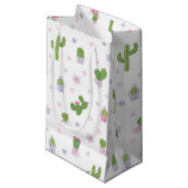 Cute Cactus Pattern Klein Cadeauzakje (Voorkant Gekanteld)