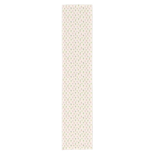 Cute Cactus Pattern Korte Tafelloper (Voorkant)