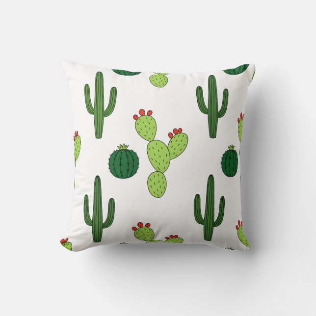 Cute Cactus Pattern Kussen (Voorkant)