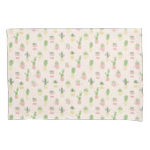 Cute Cactus Pattern Kussensloop (Voorkant-Links)