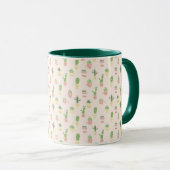 Cute Cactus Pattern Mok (Voorkant rechts)