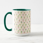 Cute Cactus Pattern Mok (Links)
