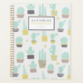 Cute Cactus Pattern Planner (Voorkant)