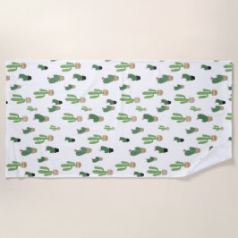 Cute Cactus Pattern Strandlaken