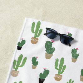 Cute Cactus Pattern Strandlaken