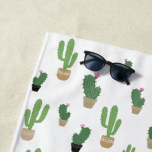 Cute Cactus Pattern Strandlaken
