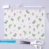 Cute Cactus Pattern Tissuepapier (Craft)