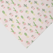 Cute Cactus Pattern Tissuepapier (Detail)