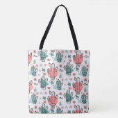 Cute Cactus Pattern Tote Bag (Voorkant)