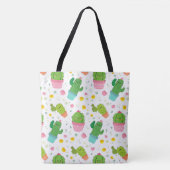 Cute Cactus Pattern Tote Bag (Voorkant)