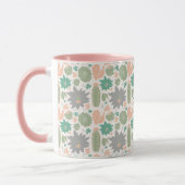 Cute Cactus Pink Green Grey Succulents Mok (Links)