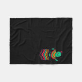 Cute cactus pocket serape cinco de mayo mexican fleece deken (Voorkant (Horizontaal))