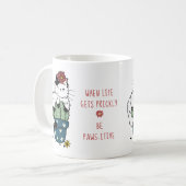 Cute Cactus Positief Gezegde Pun Koffiemok (Voorkant links)