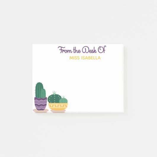 Cute Cactus Post It Notes for Teachers (Voorkant)