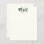 Cute Cactus Potted Planten Love My Cacti (Voorkant / Achterkant)