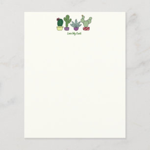 Cute Cactus Potted Planten Love My Cacti