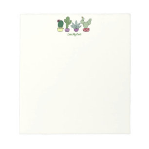 Cute Cactus Potted Planten Love My Cacti Notitieblok