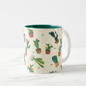 Cute Cactus Print Mok (Voorkant rechts)