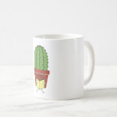 Cute Cactus Reading Books Funny Book Lover Reader Koffiemok (Voorkant rechts)