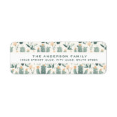 Cute Cactus Return Address Labels (Voorkant)