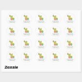 Cute Cactus Ronde Sticker (Vel)