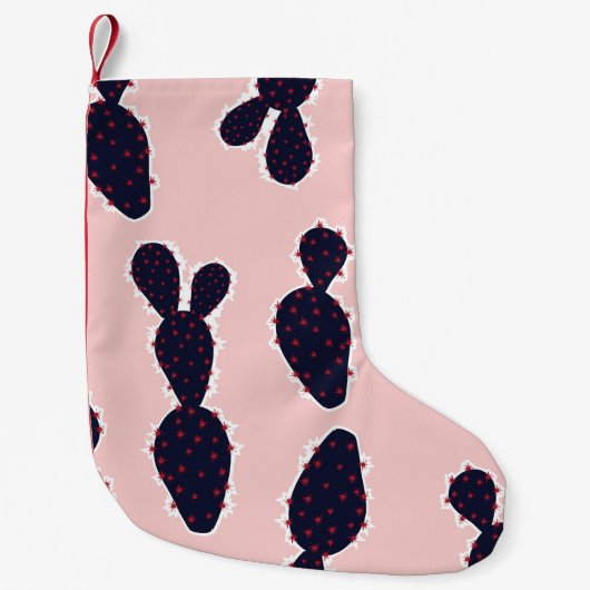 Cute cactus seamless pattern sweet mood and tone,  kleine kerstsok (Voorkant)