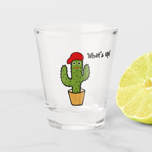 Cute cactus shot glas (Voorkant)