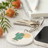 Cute Cactus Sleutelhanger (Voorkant Rechts)