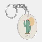 Cute Cactus Sleutelhanger (Voorkant Links)